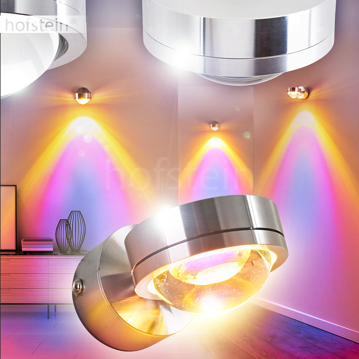 LED Luxus Wand Leuchten Schlaf Wohn Zimmer Flur Beleuchtung mit blauem