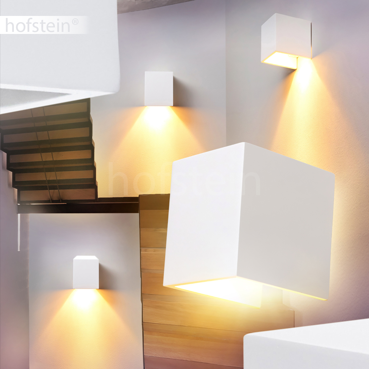 bemalbare Wandleuchte Design Strahler Flur Wohn Schlaf Ess Zimmer Lampe Keramik