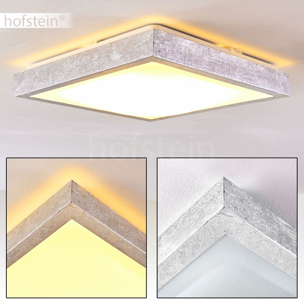 silberne LED Deckenleuchte Sora Bad Badezimmer Waschraum Flur Diele