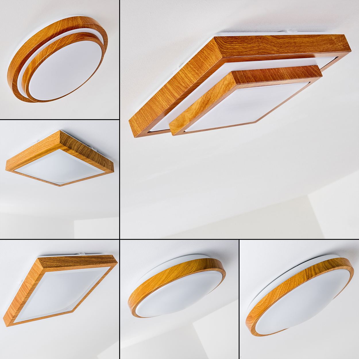 LED Deckenleuchte Sora Badezimmer Dusche Wohn Zimmer Flur Diele Waschraum Gold