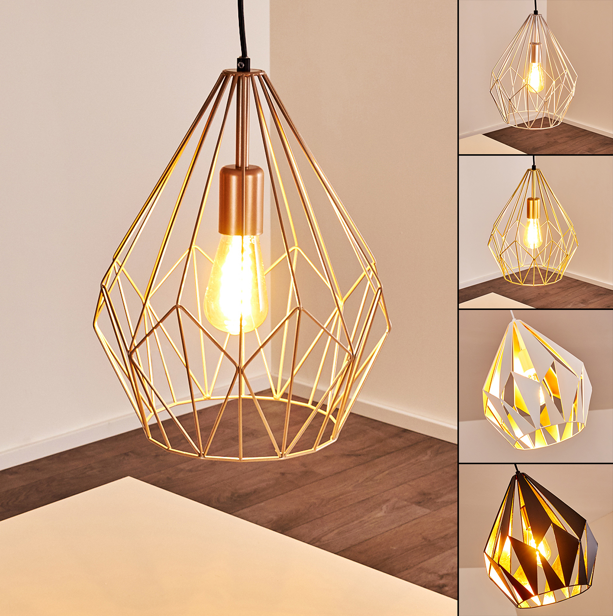 Design Deckenstrahler Dielen Flur Küchen Schwarz//Gold Lampen Schlaf Wohn Zimmer