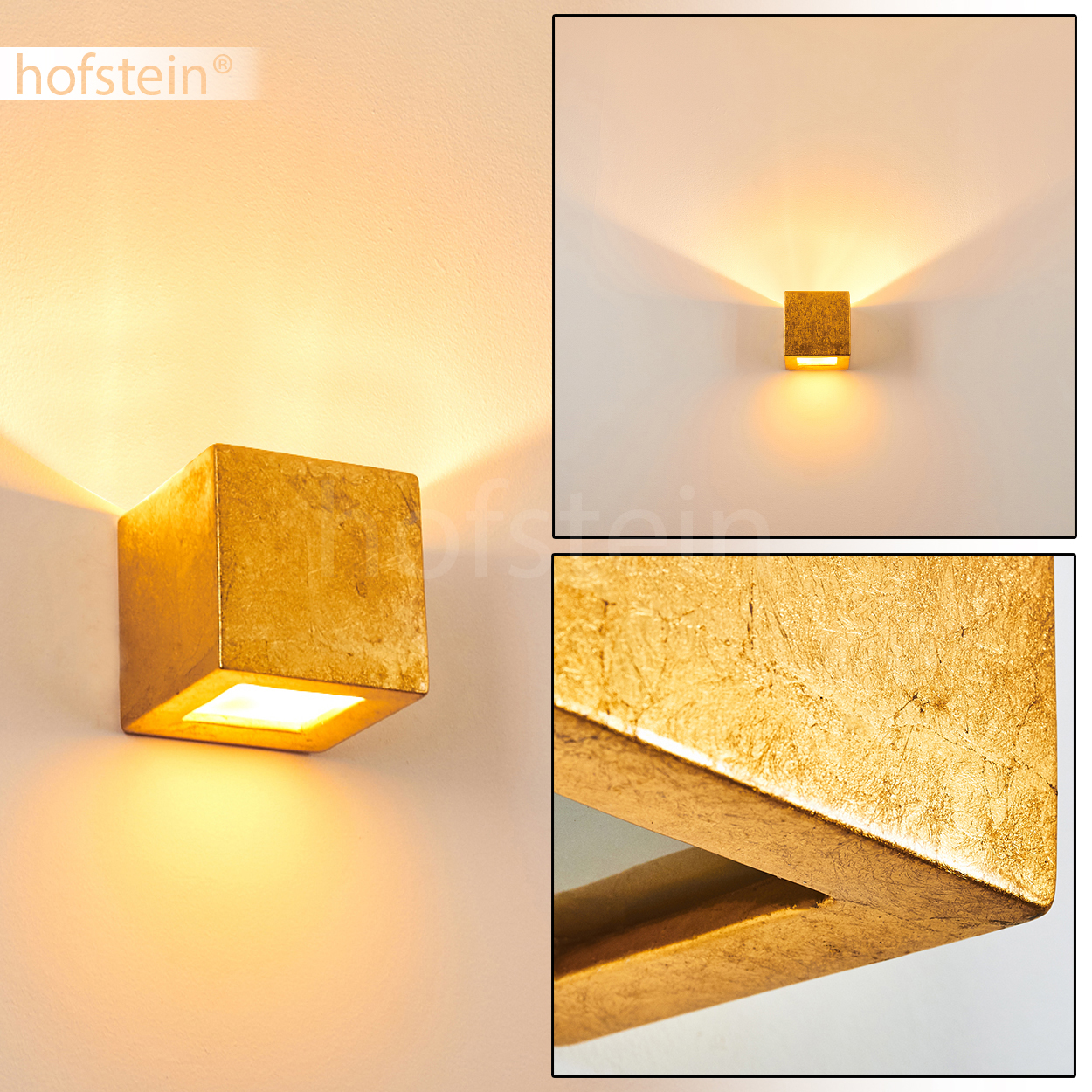 2er Set LED Wand Leuchten Up /& Down Strahler Wohn Schlaf Zimmer Lampen Schalter