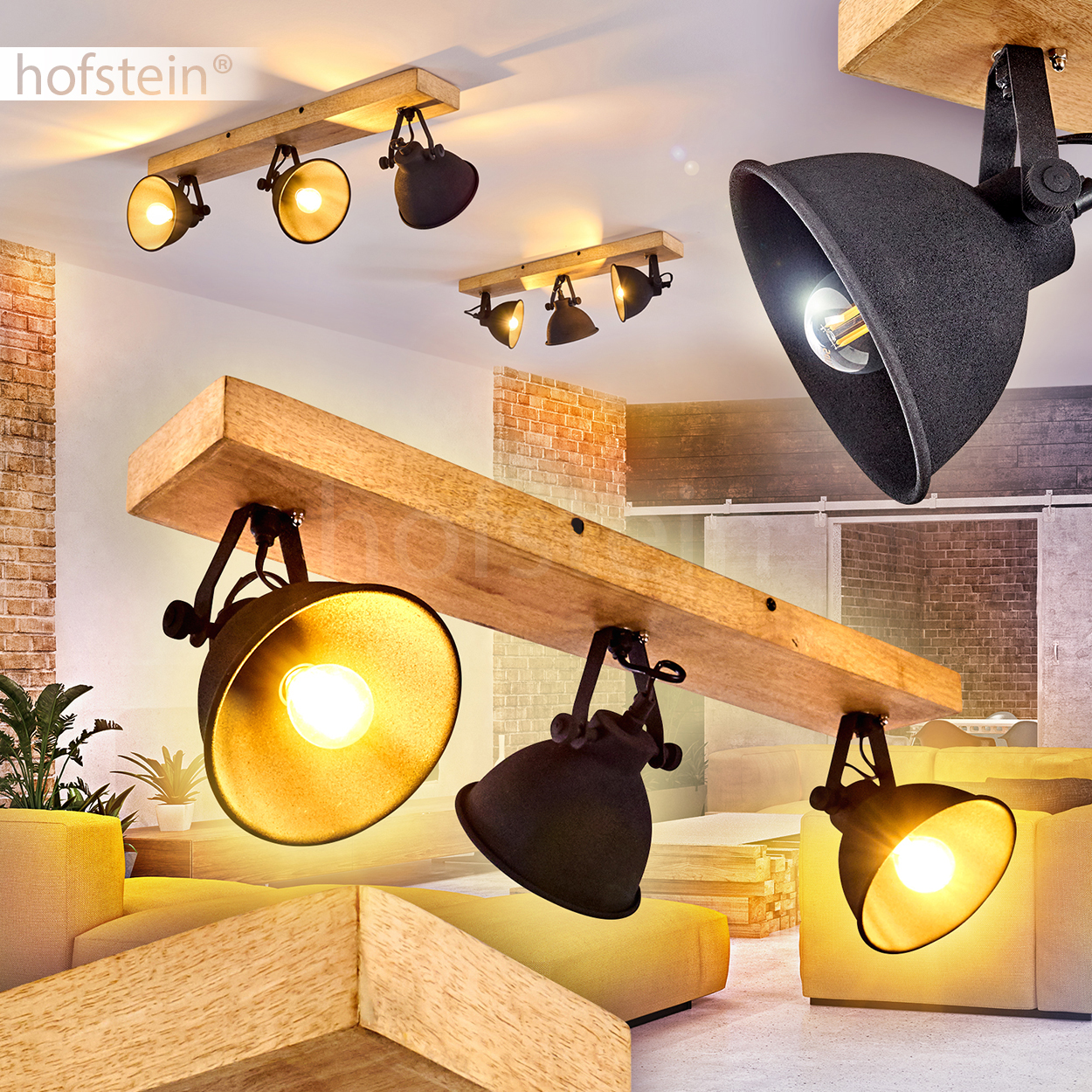 Decken Strahler Wohn Zimmer Spot Flur Lampe Retro Vintage Industrie