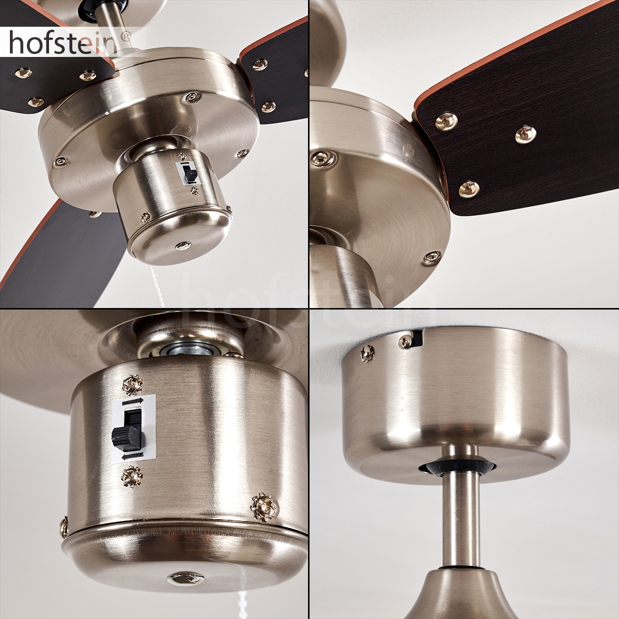 Deckenventilator Zugschalter Rotorblättern Lampe Leuchte Leiser