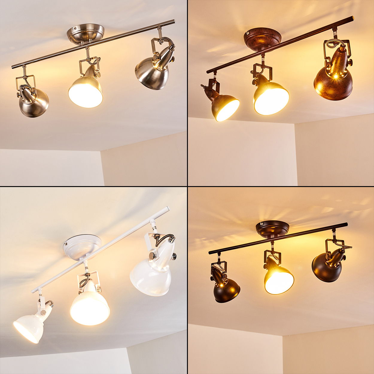 Vintage Spot Schlaf Wohn Zimmer Lampe Flur Diele Küchen Decken Leuchte rostbraun