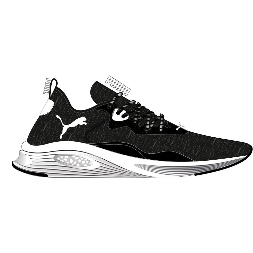 Puma Herren Sportschuh Hybrid Fuego Knit 192955-01 black Schuhe