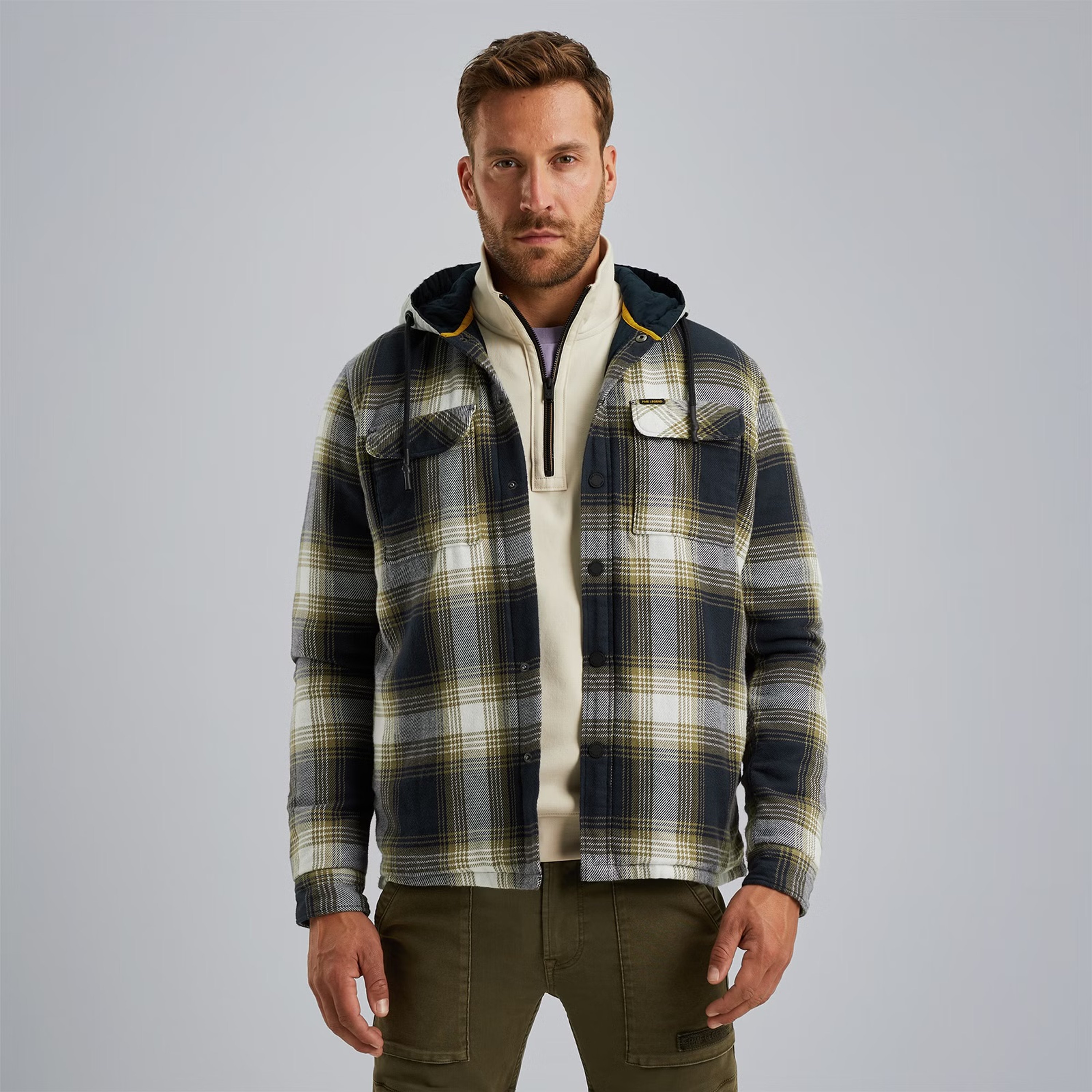 PME LEGEND Hemdjacke mit Kapuze Dagis Das Modehaus