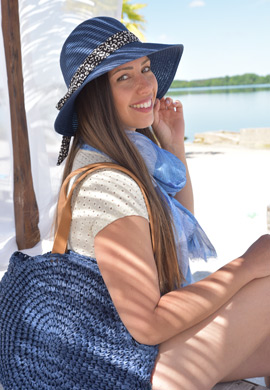 Papier Strohhut mit Leoparden Zierband Look