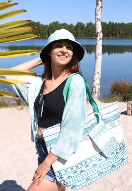 Strandtasche Azteken Muster - Boho Look
