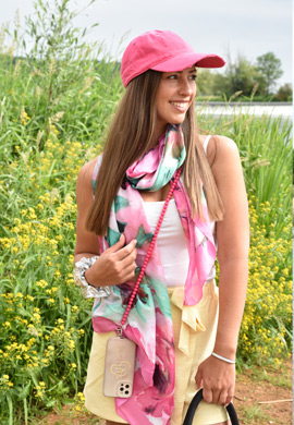 Schal mit Aquarell Blumen Muster Look