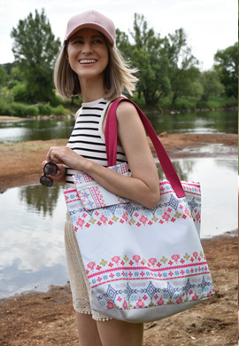 Strandtasche Azteken Muster - Boho Look