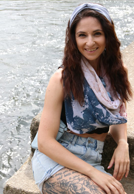 Loop mit Vintage Sterne Muster Look