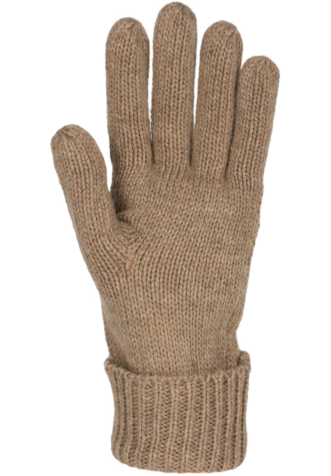 StyleBREAKER Damen Winter-Fäustlinge Mit Strass & Perlen - Warm Gefütterte Strickhandschuhe