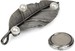 styleBREAKER Blatt Magnet Schmuck Anhänger mit Perlen für Schals, Tücher oder Ponchos, Brosche, Damen 05050031