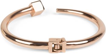 styleBREAKER Klapp Armband aus Edelstahl mit geometrischem Würfel, Klapp Verschluss, Schmuck, Damen 05040077