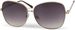 styleBREAKER Sonnenbrille mit ovalen Polycarbonat Gläsern und Vollrand Metallgestell, Damen 09020070