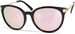 styleBREAKER Sonnenbrille mit Katzenaugen Cat Eye Gläsern und Metall Bügel, runde Glasform, Damen 09020073