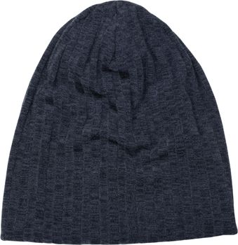 styleBREAKER warme Feinstrick Beanie Mütze mit Streifen Strick Muster und sehr weichem Fleece Innenfutter, Slouch Longbeanie, Unisex 04024108