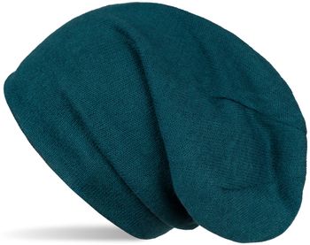 styleBREAKER weiche Feinstrick Beanie Mütze, Melange Optik, Slouch Longbeanie, Unisex 04024109