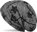 styleBREAKER Beanie Mütze mit Sterne Print, Melange Optik und Destroyed Vintage Look, Slouch Longbeanie, Unisex 04024110