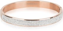 Edelstahl Armreif mit Strass
