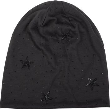 styleBREAKER Beanie Mütze mit Strass Sterne und all over Strasssteine, Slouch Longbeanie, Damen 04024116