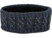styleBREAKER Damen Stirnband mit Zopfmuster und Strass, weiches Fleece Innenfutter, Haarband, Headband 04026001
