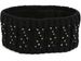 styleBREAKER Damen Stirnband mit Zopfmuster und Strass, weiches Fleece Innenfutter, Haarband, Headband 04026001