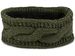styleBREAKER Damen Stirnband Grobstrick mit Zopfmuster und Pailletten, warmes Fleece Innenfutter, Haarband, Headband 04026002
