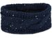 styleBREAKER Damen Stirnband Grobstrick mit Zopfmuster und Pailletten, warmes Fleece Innenfutter, Haarband, Headband 04026002