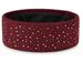 styleBREAKER Stirnband Damen Winter mit Strasssteinen und Fleece Innenfutter | warmes elastisches Feinstrick Haarband gefüttert | Glitzer Headband für kalte Tage