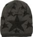 styleBREAKER warme Feinstrick Beanie Mütze mit Sterne, Fleece Innenfutter, Slouch Longbeanie, Winter, Unisex 04024121