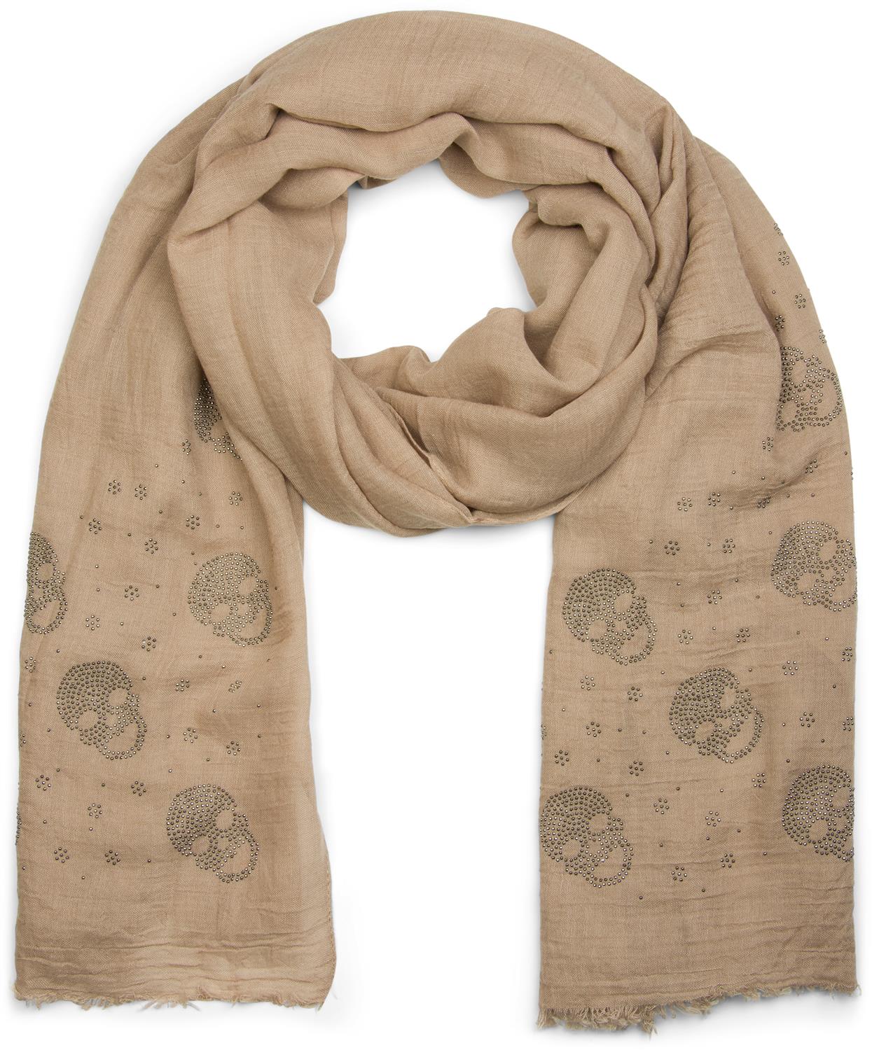 Damen Halstuch Tuch Schal mit Fransen Herbst Winter schön elegant Mode aktuell