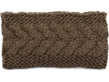 styleBREAKER Damen Stirnband Grobstrick mit Zopfmuster, gestrickt, Haarband, Headband 04026005