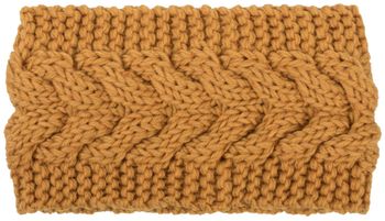 styleBREAKER Damen Stirnband Grobstrick mit Zopfmuster, gestrickt, Haarband, Headband 04026005