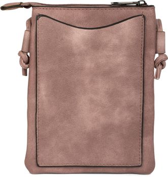 styleBREAKER Damen Mini Bag Umhängetasche mit Zick-Zack Cutout und Nieten, Schultertasche, Handtasche, Tasche 02012211