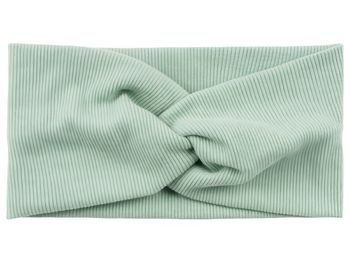 styleBREAKER Damen Haarband mit Twist Knoten in Feinripp Optik | Weiches Stirnband für Sport und Alltag | One Size elastisch