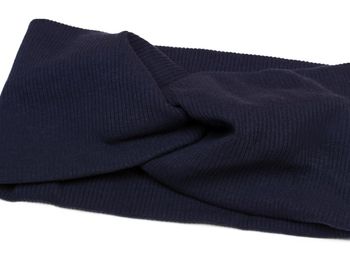 styleBREAKER Damen Haarband mit Twist Knoten in Feinripp Optik | Weiches Stirnband für Sport und Alltag | One Size elastisch