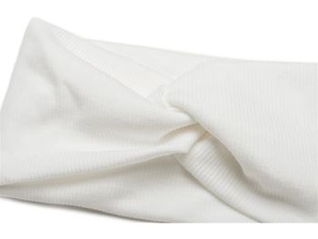 styleBREAKER Damen Haarband mit Twist Knoten in Feinripp Optik | Weiches Stirnband für Sport und Alltag | One Size elastisch