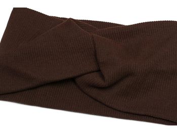 styleBREAKER Damen Haarband mit Twist Knoten in Feinripp Optik | Weiches Stirnband für Sport und Alltag | One Size elastisch