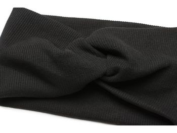 styleBREAKER Damen Haarband mit Twist Knoten in Feinripp Optik | Weiches Stirnband für Sport und Alltag | One Size elastisch