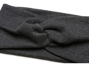 styleBREAKER Damen Haarband mit Twist Knoten in Feinripp Optik | Weiches Stirnband für Sport und Alltag | One Size elastisch