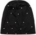 styleBREAKER Beanie Mütze mit Perlen und Strass Nieten, Slouch Longbeanie, Damen 04024140