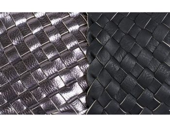 styleBREAKER XXL Wendetasche in Flecht-Optik, Shopper Tasche, 2 Taschen, Handtaschen Set, Bag in Bag, Schultertasche, Damen 02012163