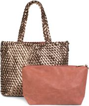 Große XXL Wendetasche geflochten