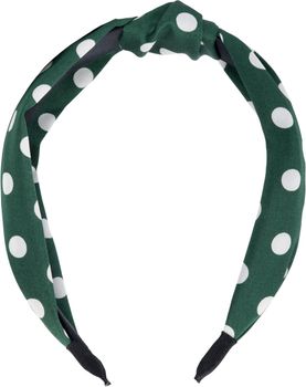 styleBREAKER Damen Haarreif mit Punkte Muster und Knoten im Retro Style, Rockabilly, Vintage Look, Haarband, Headband 04026015