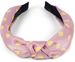 styleBREAKER Damen Haarreif mit Punkte Muster und Knoten im Retro Style, Rockabilly, Vintage Look, Haarband, Headband 04026015