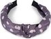 styleBREAKER Damen Haarreif mit Punkte Muster und Knoten im Retro Style, Rockabilly, Vintage Look, Haarband, Headband 04026015