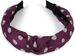 styleBREAKER Damen Haarreif mit Punkten & Knoten | breiter Retro Haarreifen (5 cm) im 50er Jahre Rockabilly Style | flexibler Polka Dot Kopfschmuck für Party & Alltag
