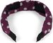 styleBREAKER Damen Haarreif mit Punkten & Knoten | breiter Retro Haarreifen (5 cm) im 50er Jahre Rockabilly Style | flexibler Polka Dot Kopfschmuck für Party & Alltag